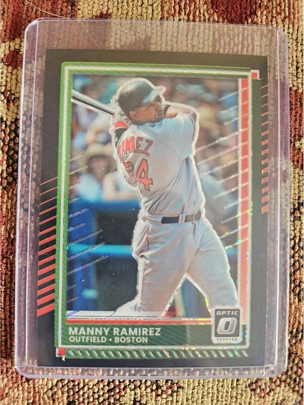 Manny Ramirez- 2025 Panini Donruss BLACK optic insert- #26 -Boston -RAW Mint